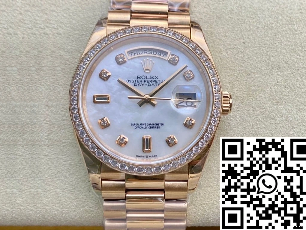 V2 Date Rolex Mother-Of-Pearl Factory EW Dial 128238 Day 1020
